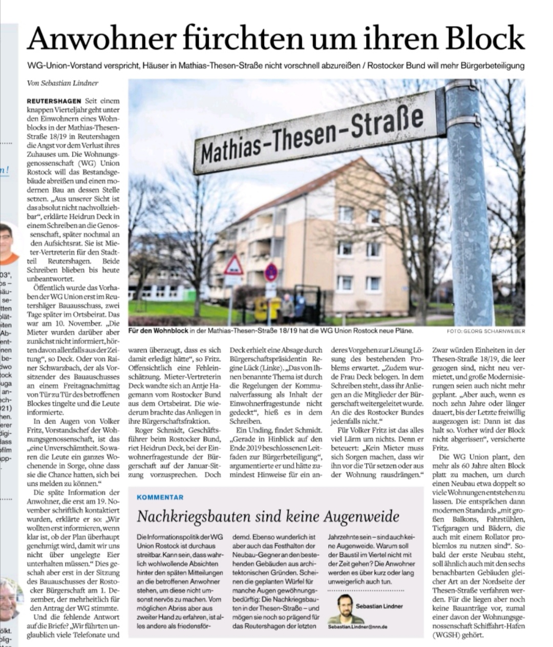 Presse Rostock Reutershagen