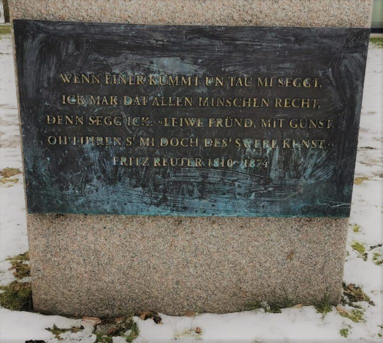 Fritz Reuter Rostock Reutershagen