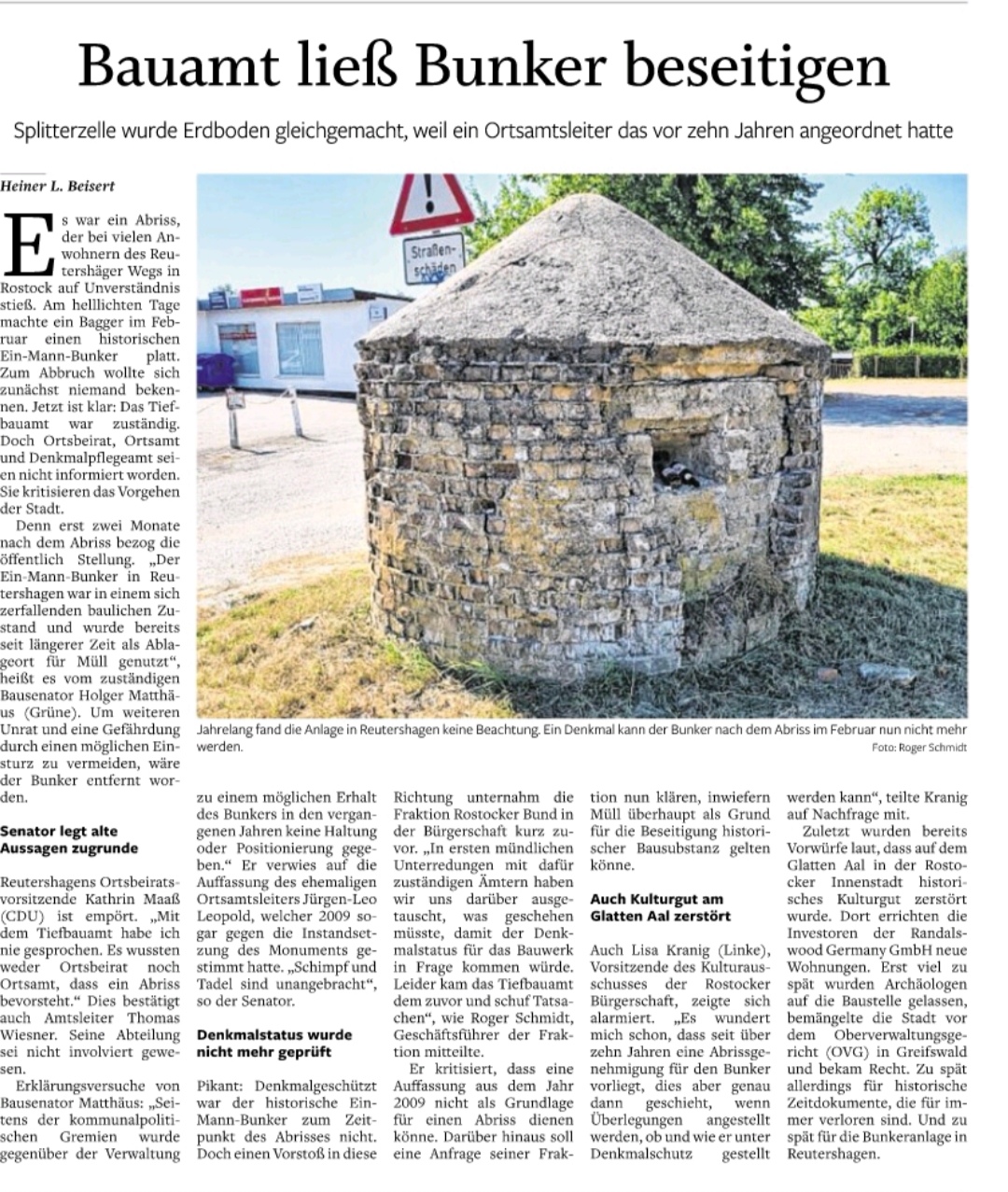 Presse Rostock Reutershagen